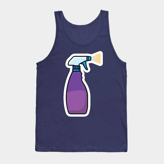 Disinfect and Cleaning Spray Bottles vector illustration. Home cleaning service objects icon concept. Cleaning spray bottle nozzle close up vector design. Tank Top by AlviStudio